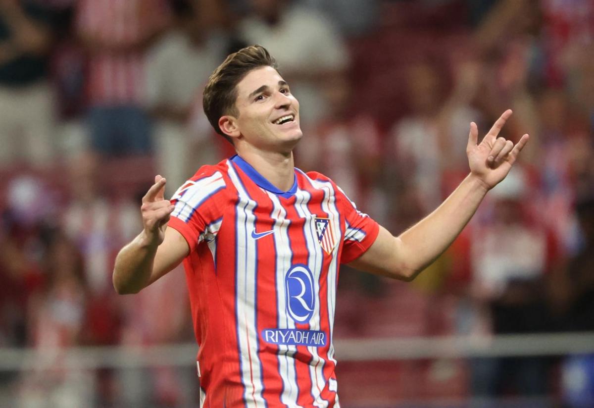 VIDEO | Primer gol de Julián Alvarez para el Atlético Madrid ganador y escolta