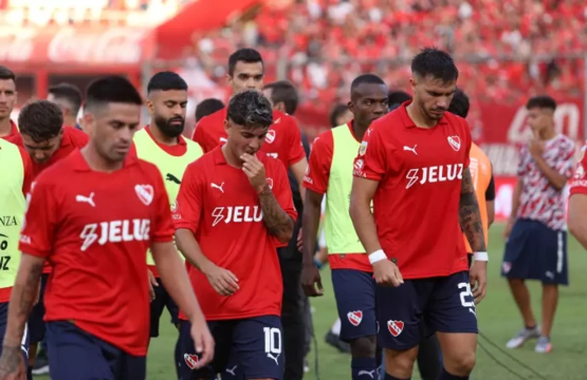 Independiente, en rojo: Fue inhibido por deudas con jugadores