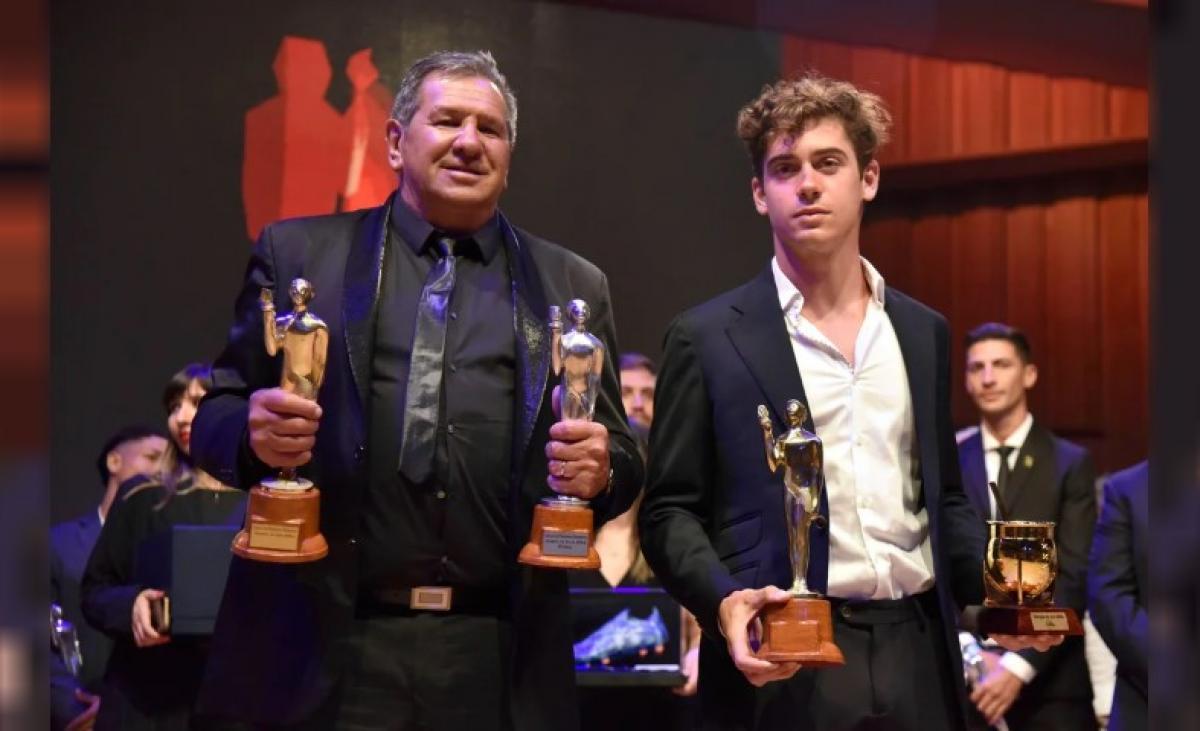 "Dibu" Martínez y Franco Colapinto, ganadores del Olimpia de Oro