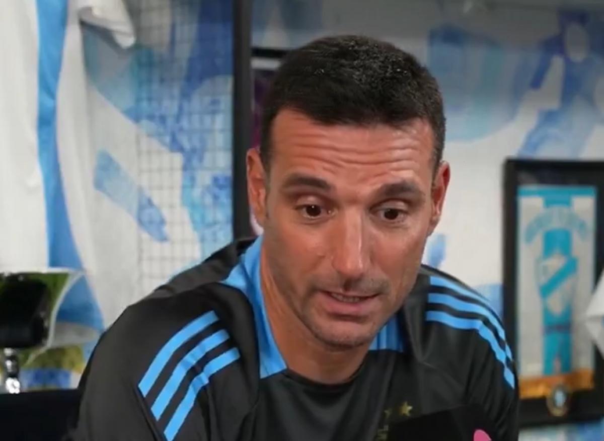 VIDEO | Scaloni tiró la bronca por la fecha de la Finalissima: "Hubiera preferido no jugarla antes del Mundial"