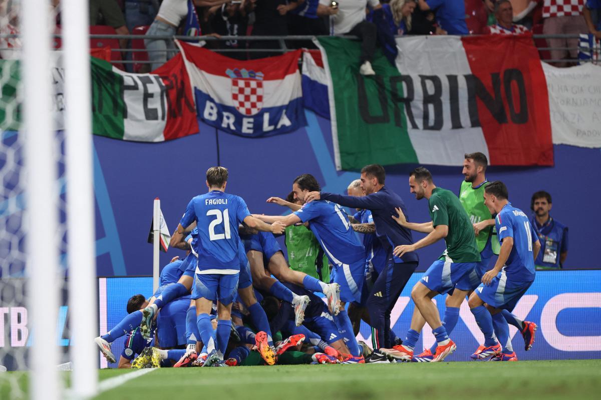 VIDEO | Italia se lo empató en el último suspiro a Croacia y se metió en octavos