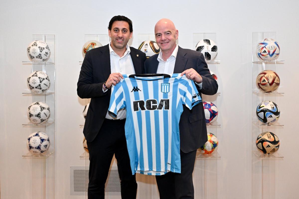 Infantino felicitó a Milito por las elecciones en Racing y el presidente electo le respondió