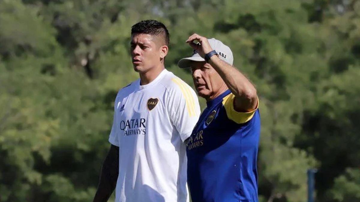 Russo discutió feo con Marcos Rojo y lo marginó del entrenamiento de Boca