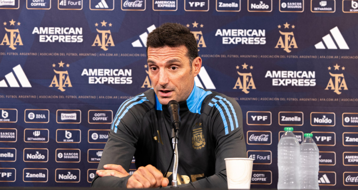 VIDEO | Scaloni: "La cancha no reunía las condiciones paras jugar al fútbol"