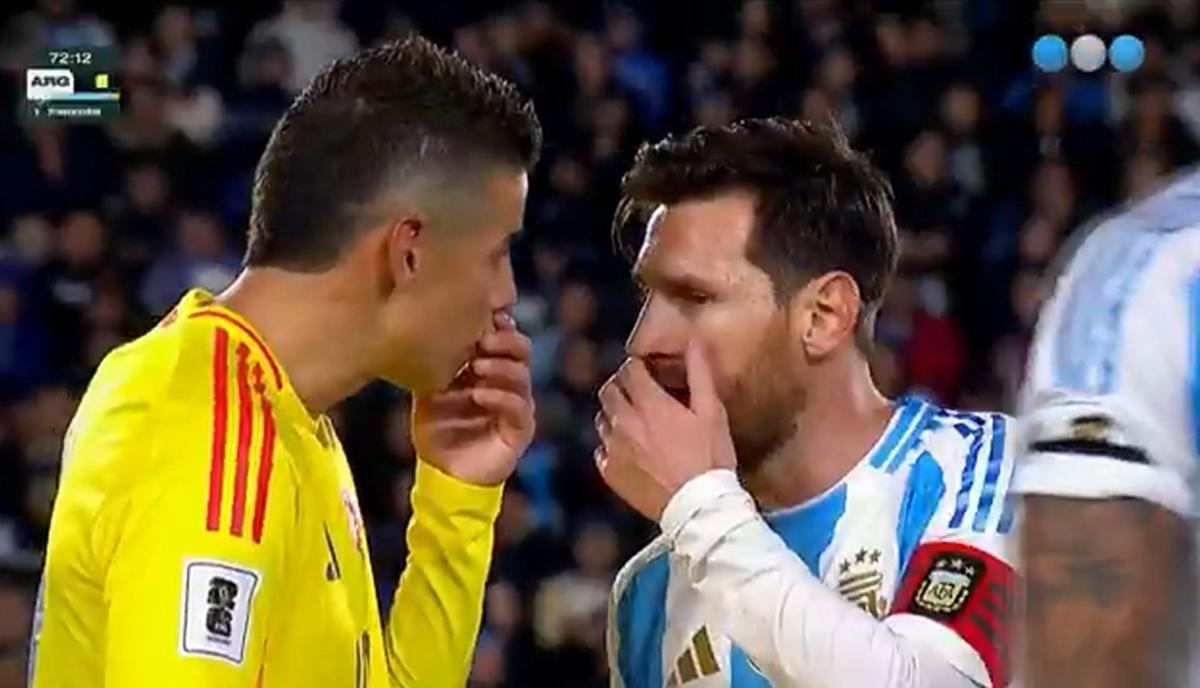 VIDEO | El picante cruce entre Messi y James Rodríguez: "Hablás mucho vos..."