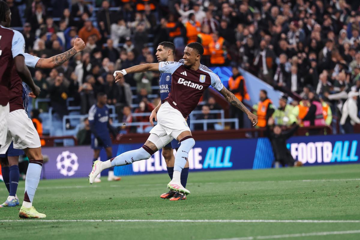 Champions League: Aston Villa 3-2 PSG
