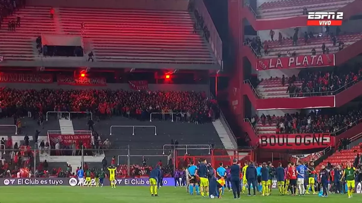 VIDEO | Escalofriante: Un hincha de la U. de Chile se tiró de la tribuna para que no lo maten