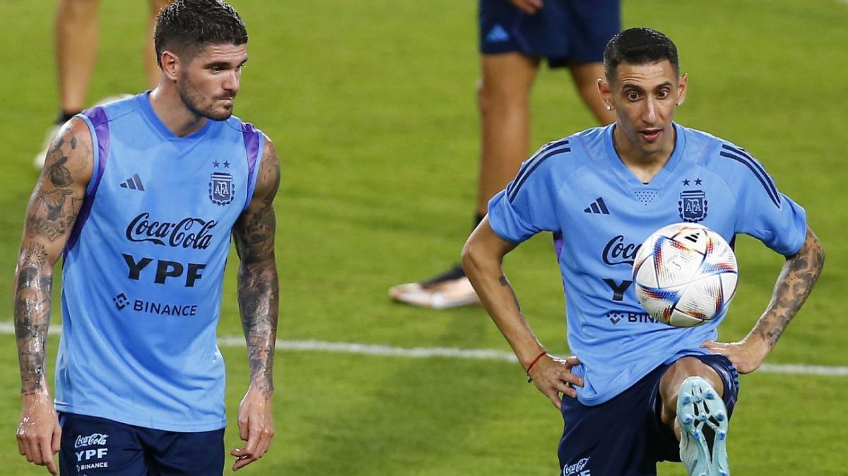 Di María y De Paul "disponibles" para la semi
