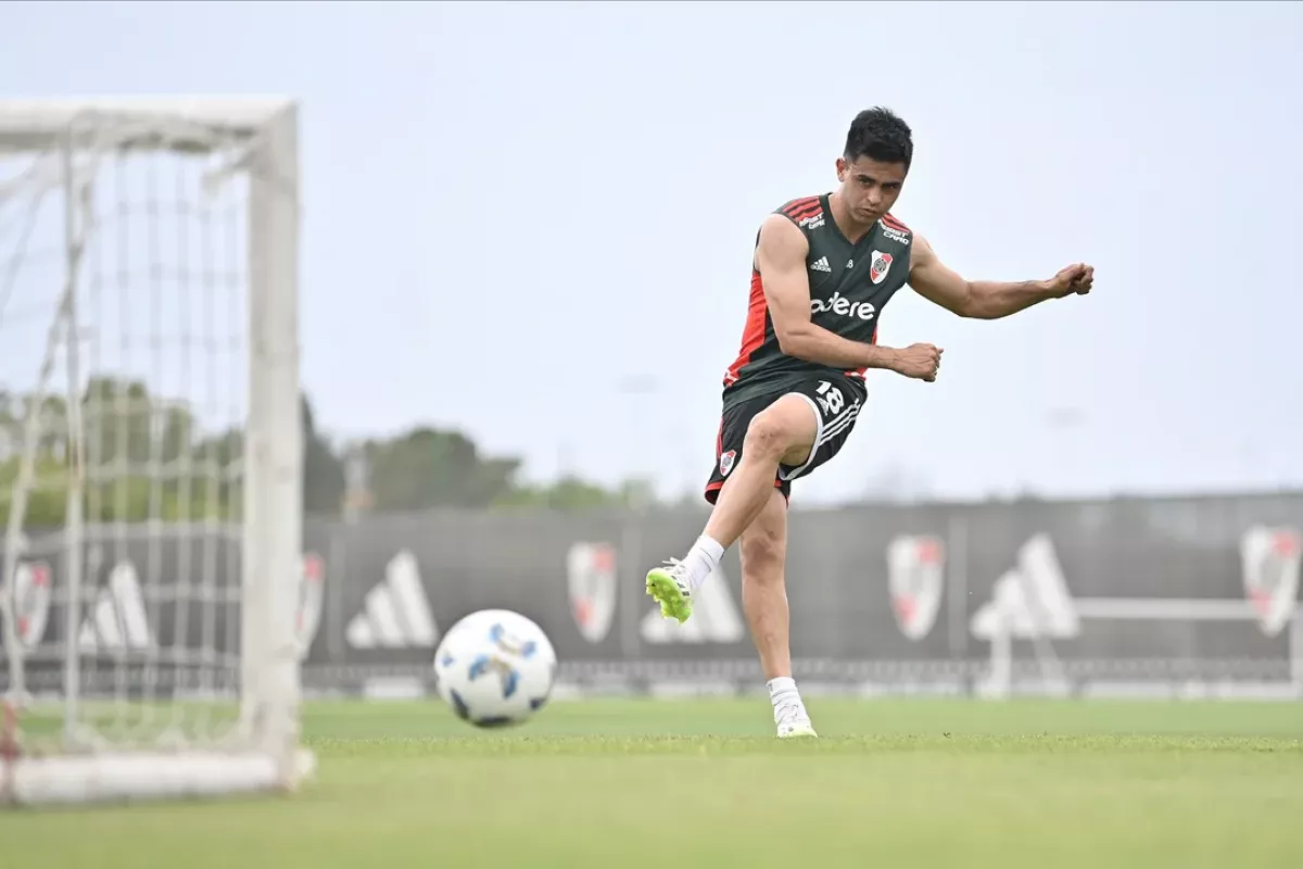 El Pity Martínez volvió a entrenar con River