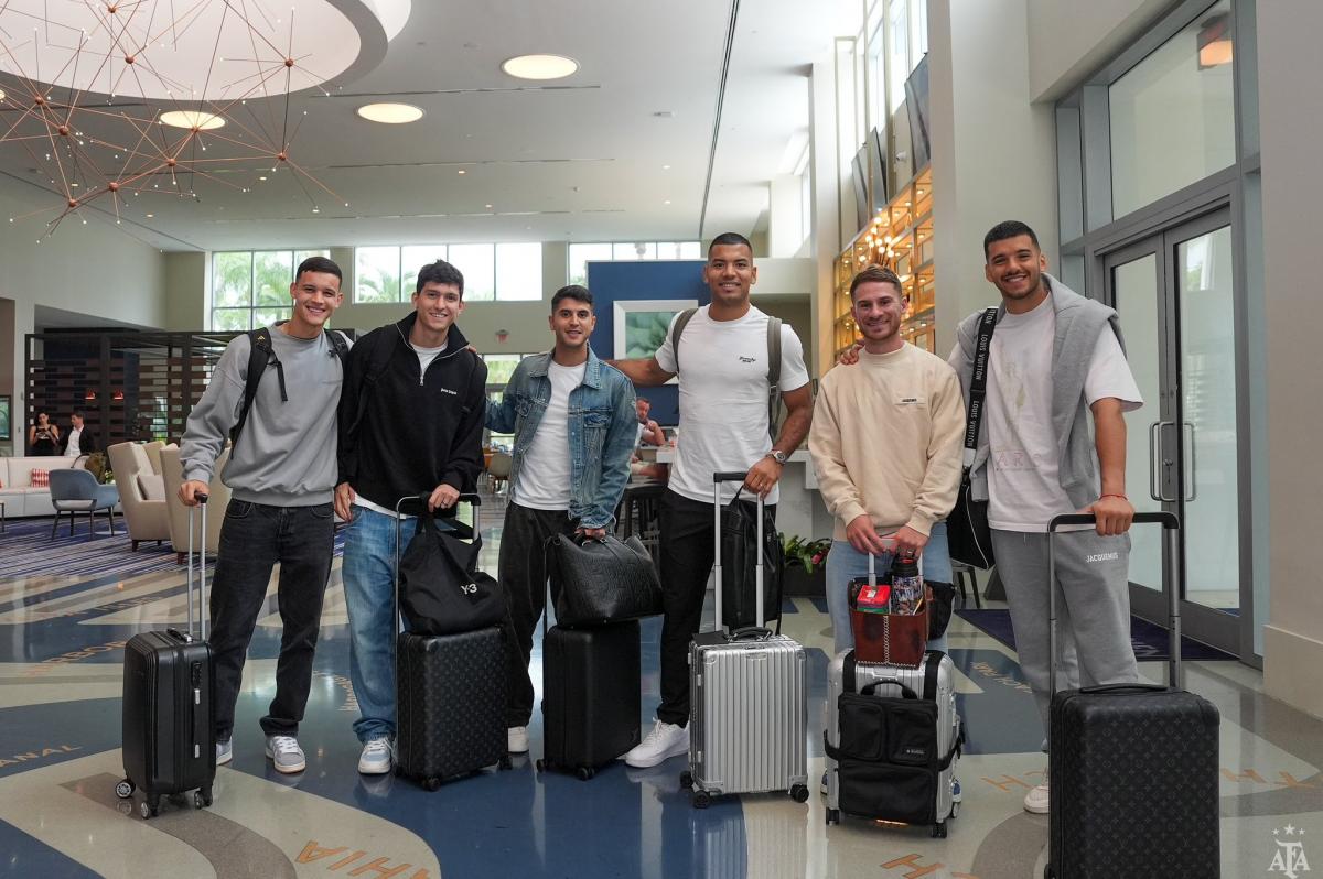 Los campeones del mundo van llegando a Miami