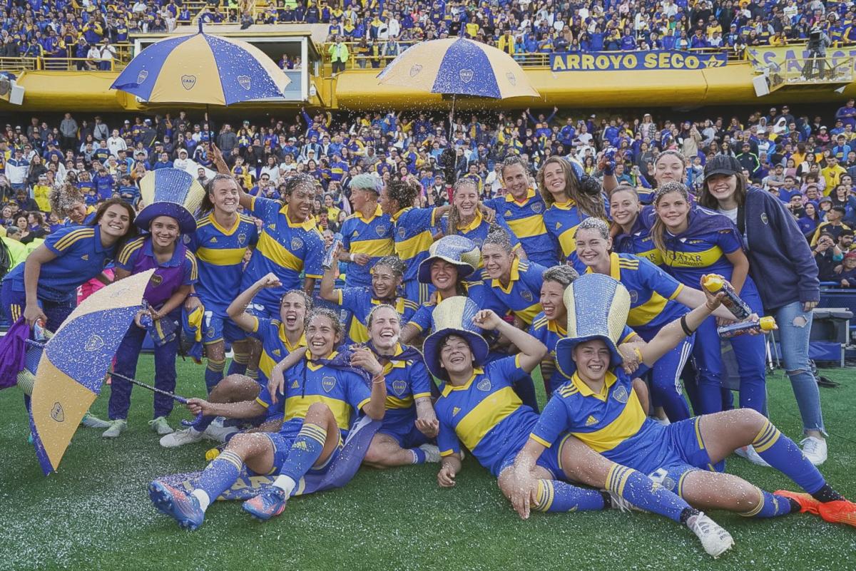 Las chicas de Boca, campeonas otra vez.