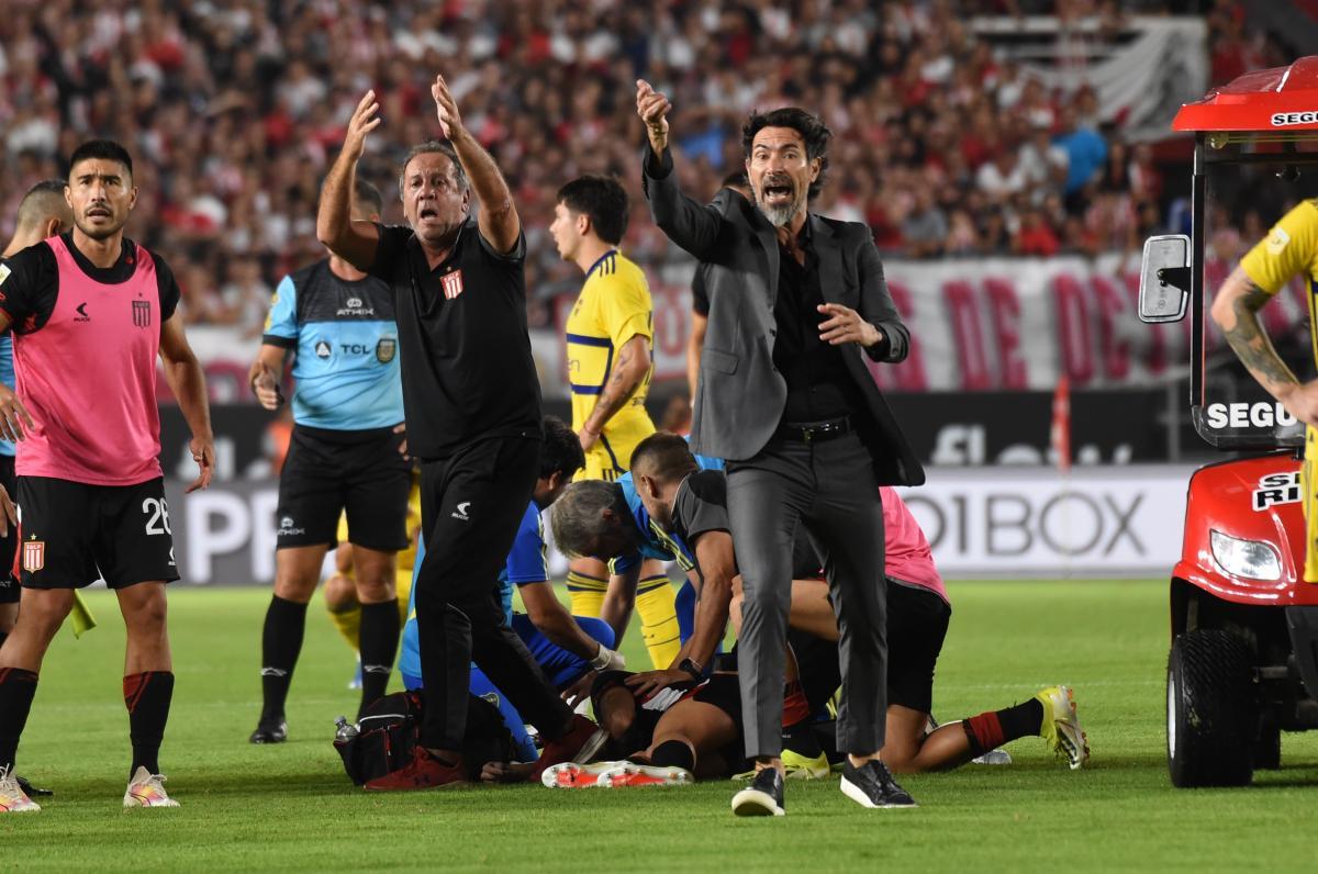 VIDEO | Convulsionó un jugador de Estudiantes y se suspendió el partido con Boca