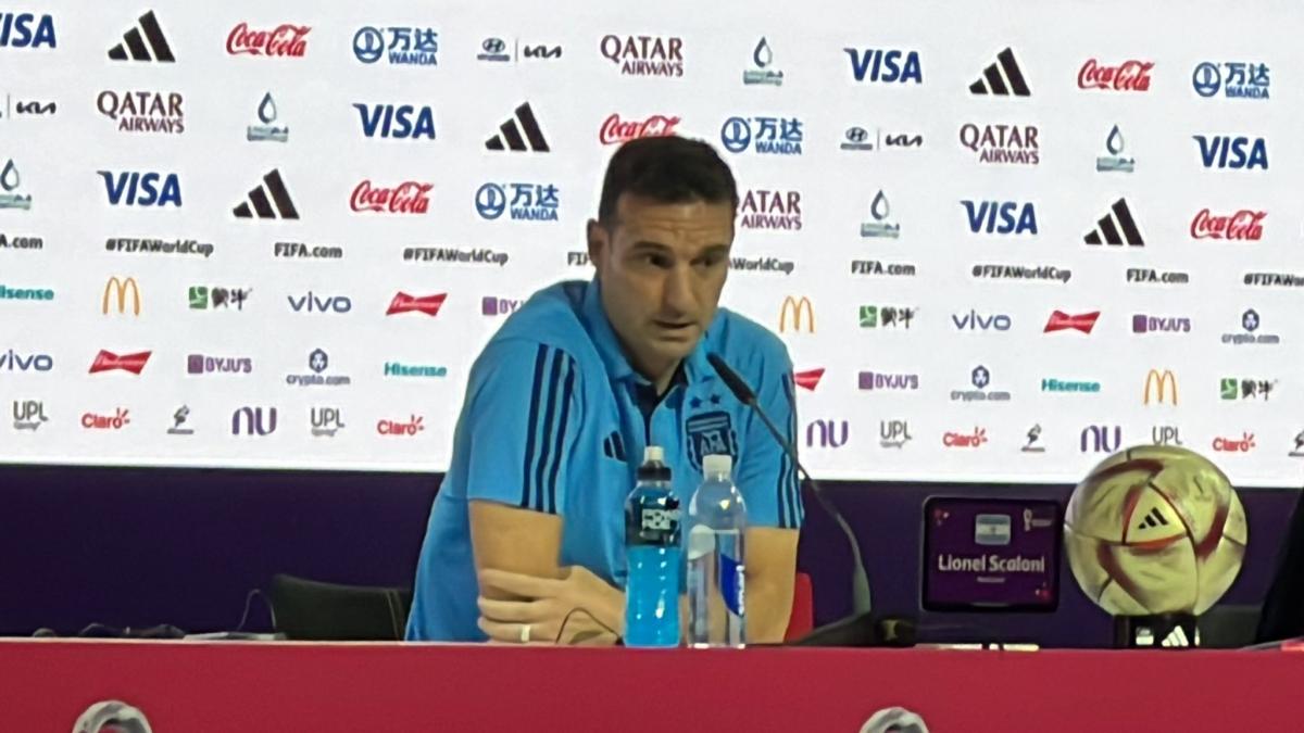 Scaloni habló sobre los encontronazos con los jugadores neerlandeses.