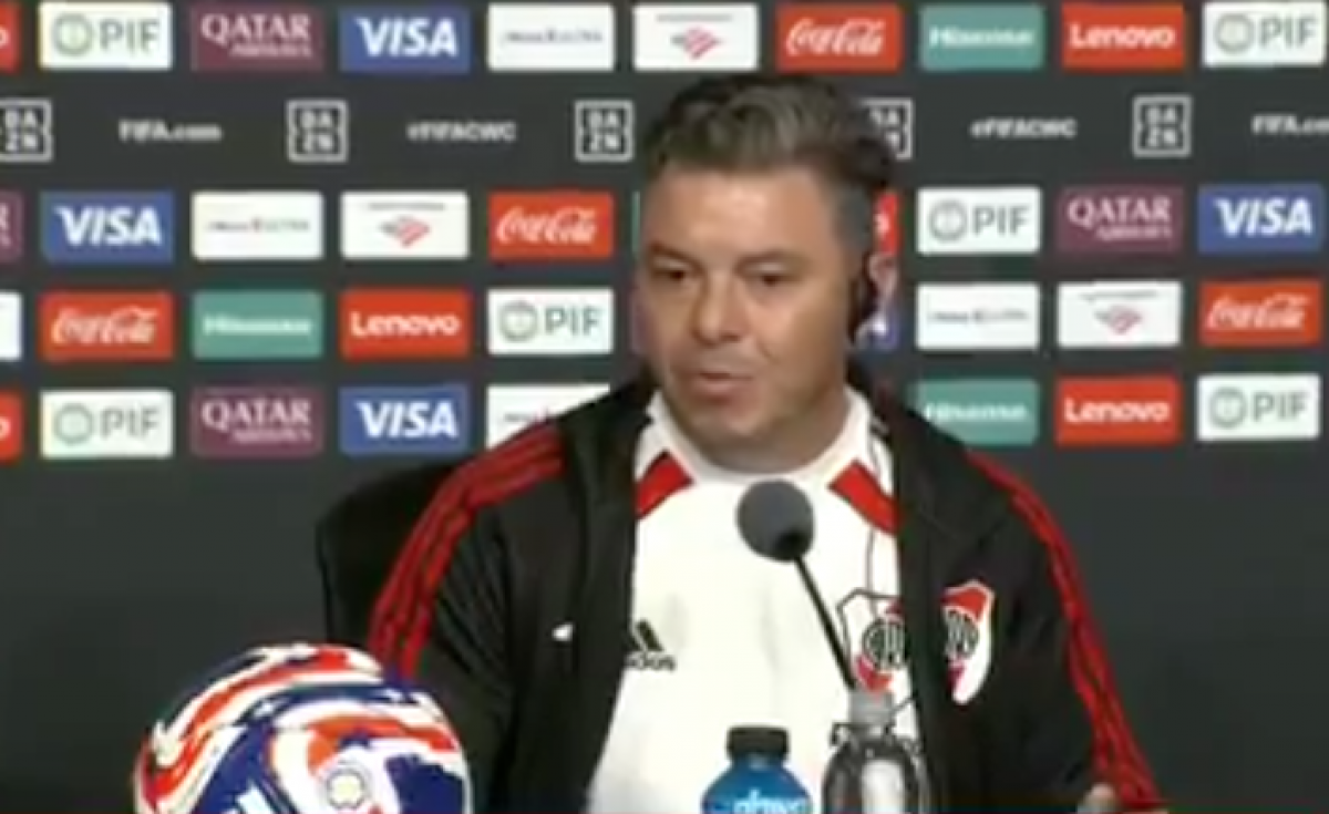 VIDEO | Gallardo: "Si Mastantuono está bien jugará, si no, no jugará"