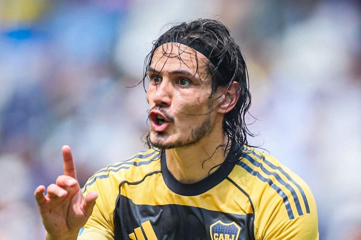 Cavani aclaró los rumores sobre una posible salida de Boca: "Soy feliz y terco"
