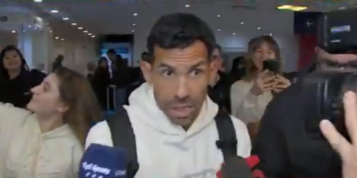 VIDEO | Tevez llegó al país para convertirse en DT de Talleres: "Me llega en un momento de mucha tranquilidad"