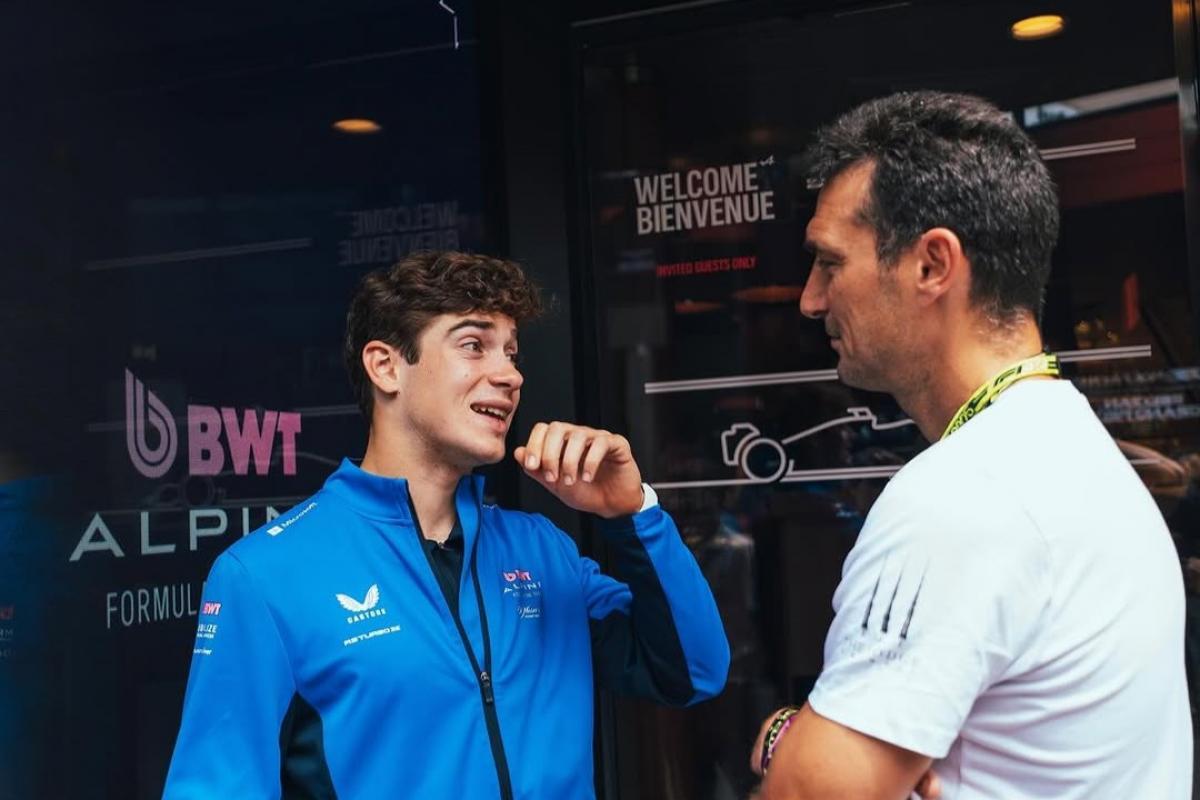 VIDEO | Scaloni visitó a Colapinto en el GP de Bélgica
