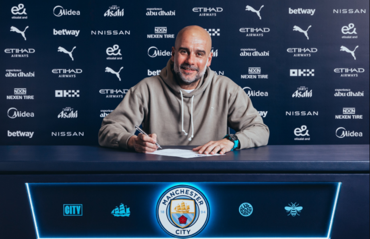 VIDEO | Tras meses de amenazar con irse, Guardiola renovó con el City