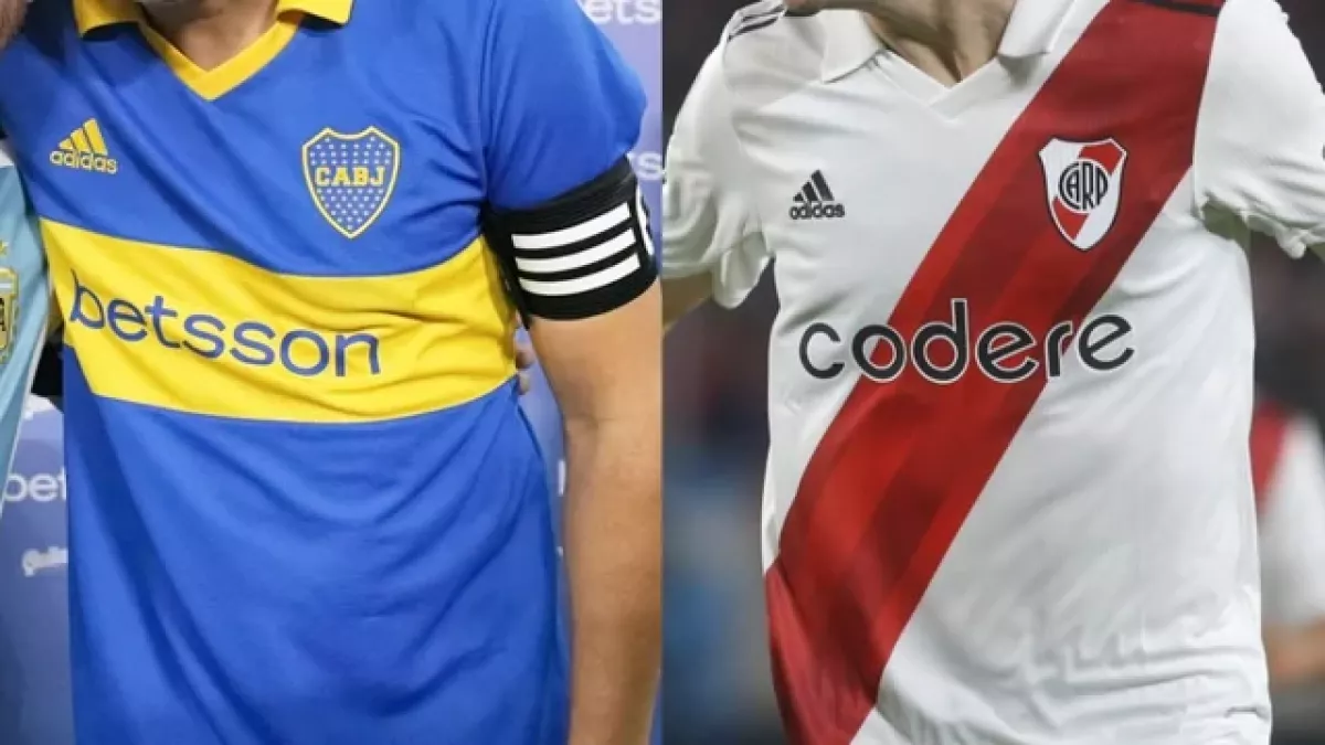 Ojo Boca y River con sus camisetas: Quieren regular las apuestas online