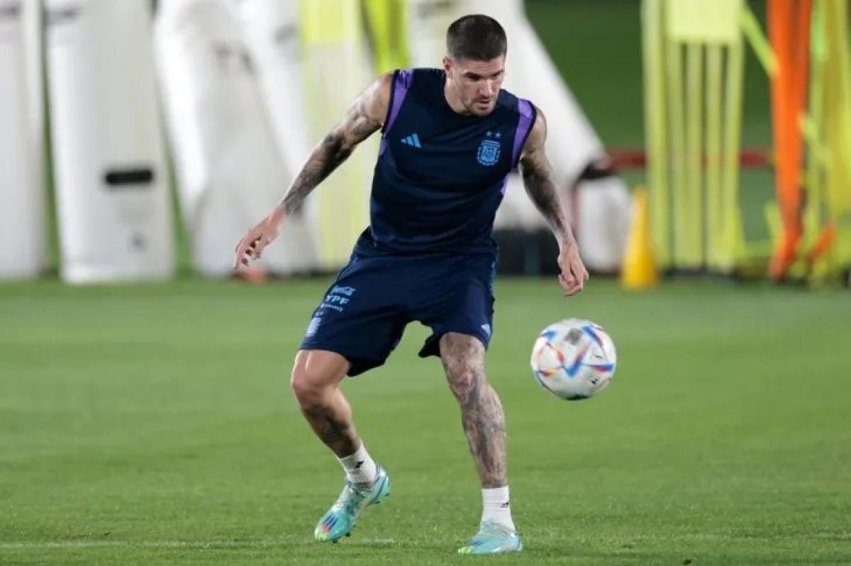 De  Paul y Di María participaron de la práctica ¿Juegan?