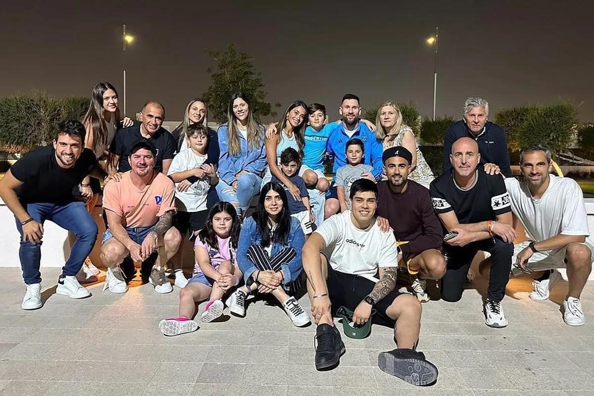 Así disfrutaron con sus familias Messi y el resto de la Scaloneta