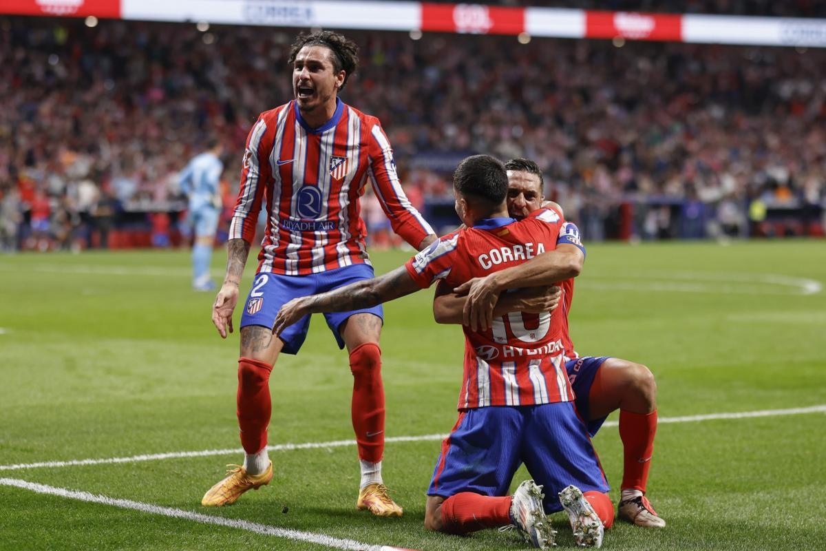 VIDEO | Correa le dio el agónico empate al Atlético en el derbi contra el Real Madrid