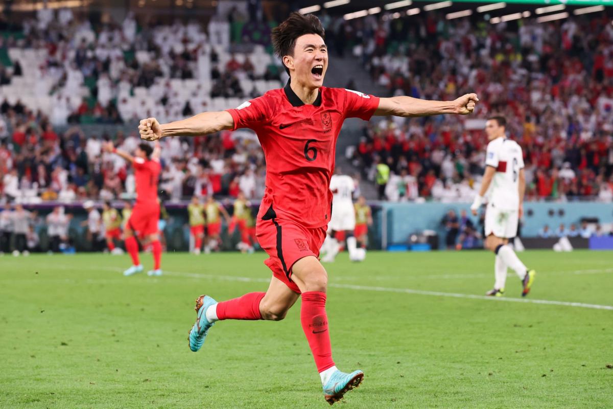 Corea del Sur le ganó a Portugal y se metió en octavos