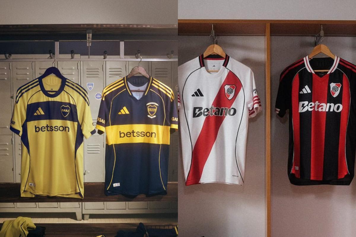 Boca y River presentaron sus camisetas para disputar el Mundial de Clubes