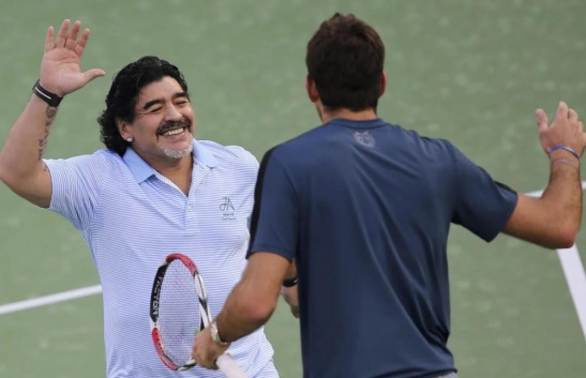 VIDEO | La divertida anécdota que reveló Del Potro sobre Maradona: "Dame la raqueta..."