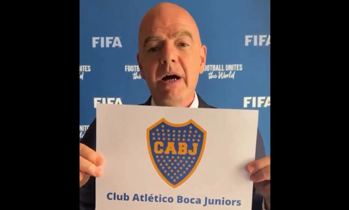 Infantino celebró la clasificación de Boca al Mundial de Clubes 2025