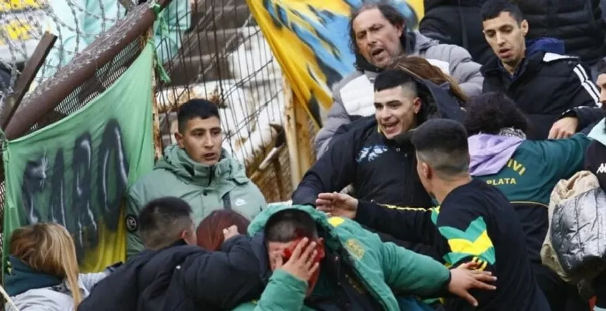 VIDEO | Gravísimos incidentes con "facas" en la tribuna de Aldosivi